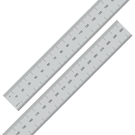 PEC Tools 12"/300mm Metal Ruler
