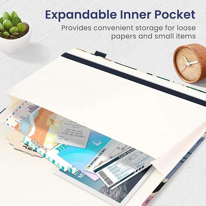 Taja Pretty Dotted Journal for Women, Aesthetic Cute Hardcover Leather Journal for Writing, A5 Journaling Notebook for Work & Sketch, Perfect for Office School Home, 160 Pages, Stamp