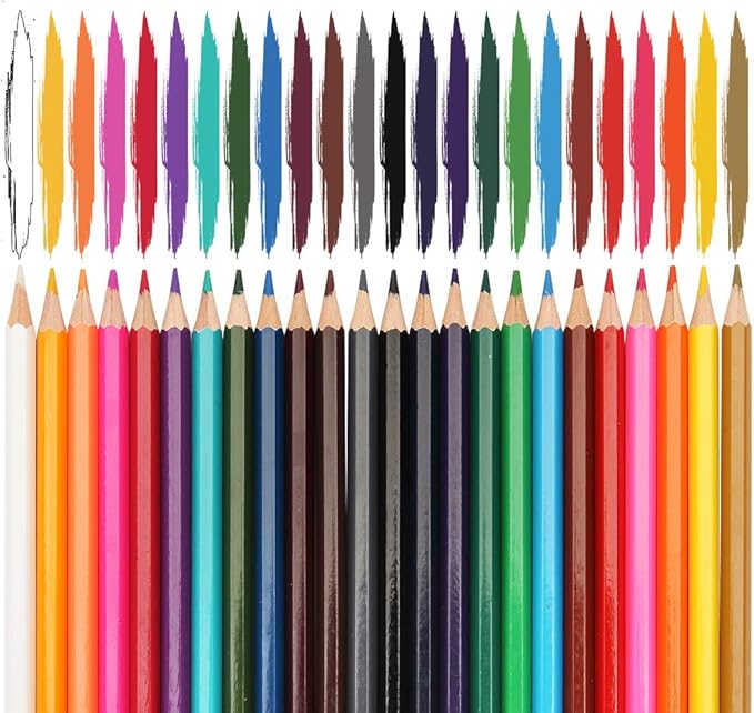 Madisi Colored Pencils Bulk - Pre-Sharpened - 12 Packs of 24-Count - 288 Colored Pencils for Kids