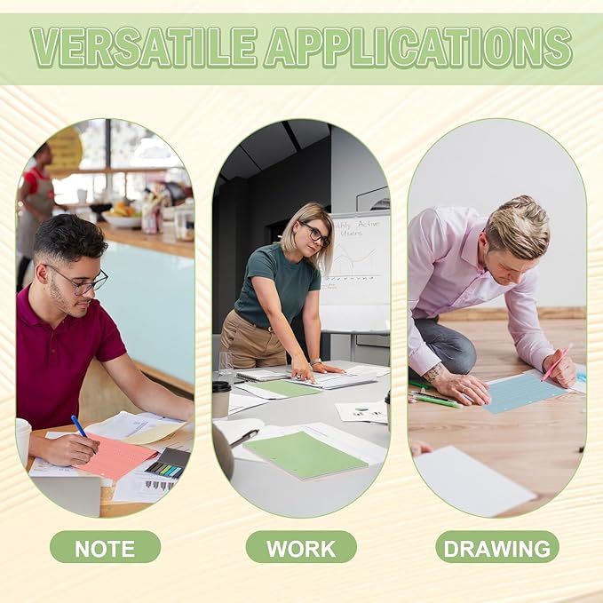 100 Sheets Half Letter 3 Hole Notebook Dot Grid Paper 5-1/2 x 8-1/2 Loose Leaf Paper for Mini Binder Colored Dotted Graph Paper Bulk Dotted Paper Refills for Planner Inserts for School Office