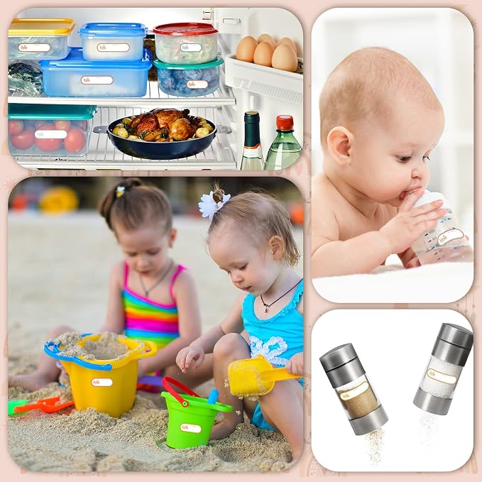 Waterproof Name Labels for Kids Daycare 320 Pcs, Hello | Self Adhesive Baby Water Bottle Stickers for School Supplies, Self Laminating, School Name Stickers for Lunch Boxes