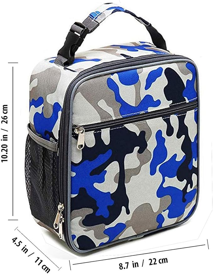 ZM-YOUTOO Lunch Box for Men - Reusable Lunch Bag Men Adult Women- Insulated Small LunchBox (Camouflage)
