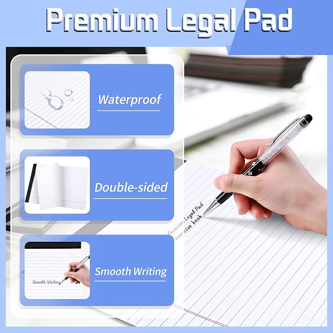 WINKIO 2 Pack Legal Pads Refills Note Pads, Writing Pads 8.5 x 11 Inches