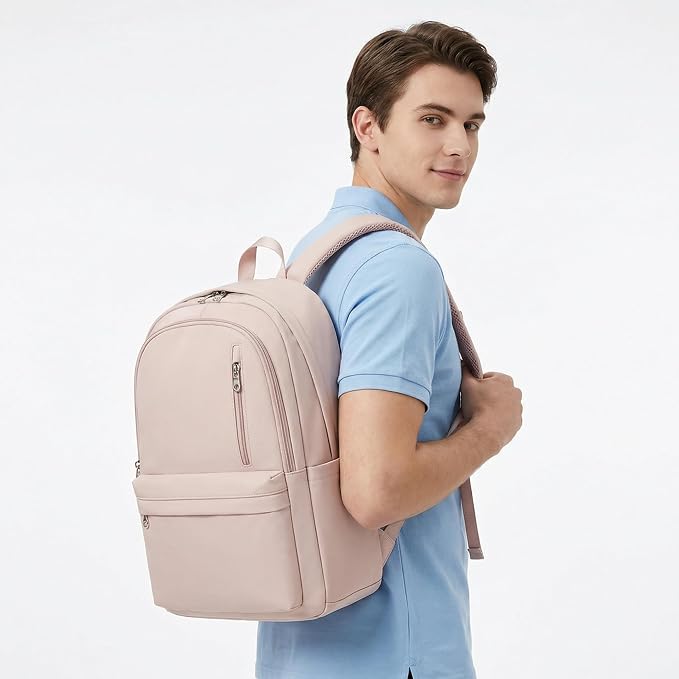 BAGOK Lightweight Nylon Backpack for Women & Men – Foldable, Large Capacity, Ideal for School, Travel & Work