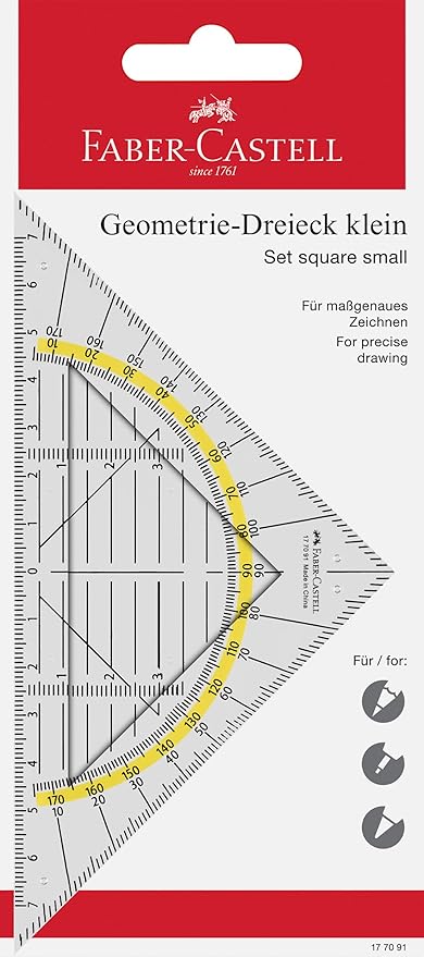 Faber Castell 177091 Small 14 cm Triangle with Handle