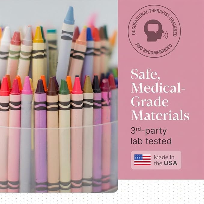 ARK Butter Pencil Grip, Web Space Opener for Proper Finger Positioning & Improved Handwriting, Pencil Grips for Kids, Occupational Therapy Tools, Magenta, 2-Pack