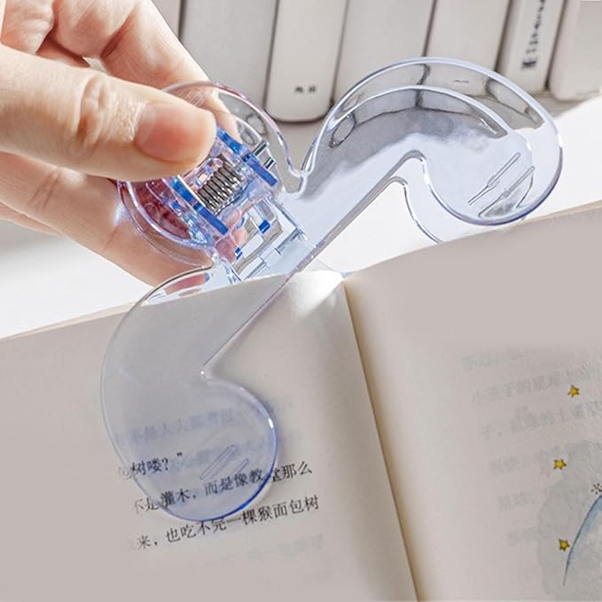 Transparent Book Holder with 12 Degree for Effortless Reading and Reduced Eye Strain