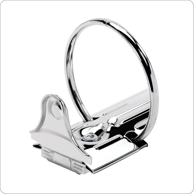 Cardinal 3 Ring Binder, Binders for School and Office, Durable 3 Inch Performer ClearVue Binder, Round Rings, 625-Sheet Capacity, Customizable ClearVue Covers, PVC-Free, Black (67525)