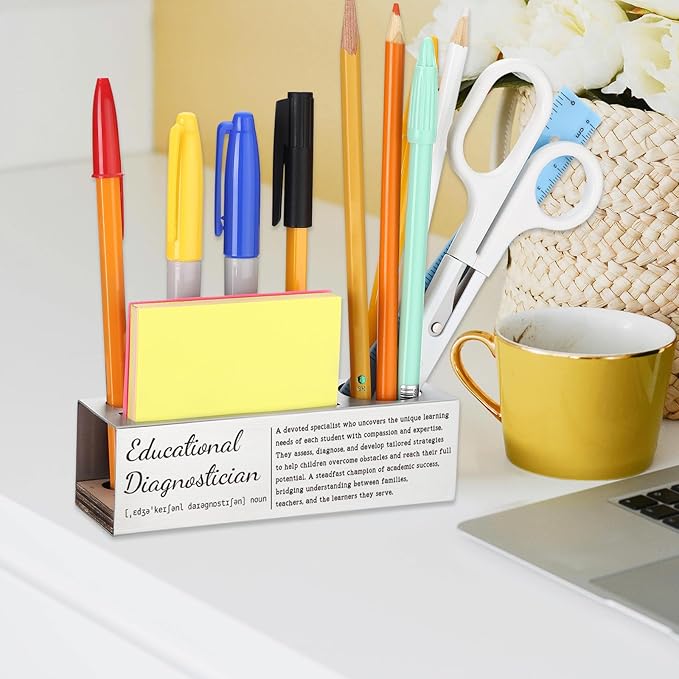 Thank You Educational Diagnostician Definition Gifts, Funny Appreciation Gift for Educational Diagnosticians, Office Decor for Education Professionals, Funny Office Pencil Holder for Desk SD276