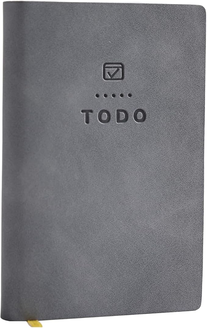 Tiita to Do List Notebook 98 Pages Daily to Do List Notepad for Work Pocket to Do List Undated Daily Planner 4.2"x 2.8" Small Checklist Notebook Grey