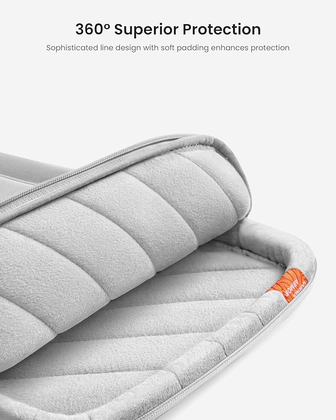 tomtoc 360 Protective Laptop Carrying Case for 13-inch New MacBook Air M5/A3449(2026), M4/A3240, M3/A3113, M2/A2681 M1/A2337, 13“ MacBook Neo/Pro, iPad Pro M5 & iPad Air M4, Water-Resistant Laptop Bag