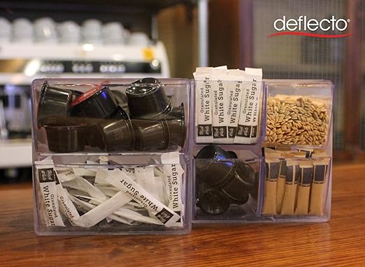 Deflecto Stackable Cube Organizer, Desk and Craft Organizer, 1 Drawer, Clear, Removable Drawer, 6"W x 6"H x 7"D (350801)