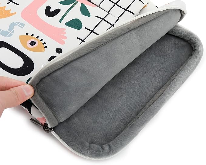 360° Protective 3 Pockets Laptop Sleeve Case Bag with Handle for MacBook Air 15 inch,MacBook Pro 16 inch and 15.6 inch Screen Laptop (Garden)