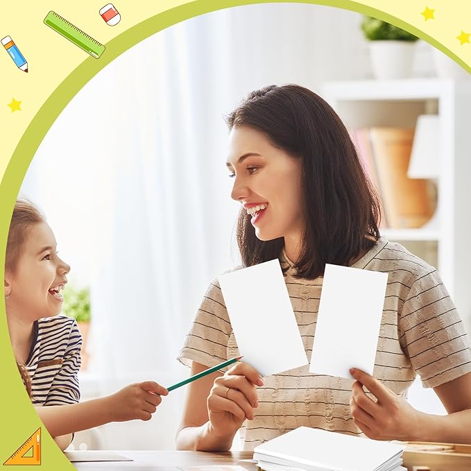 240 Count White Blank Index Cards 3x5 Inch Flash Cards Flashcards Heavyweight Note Cards for Studying School Office Supplies