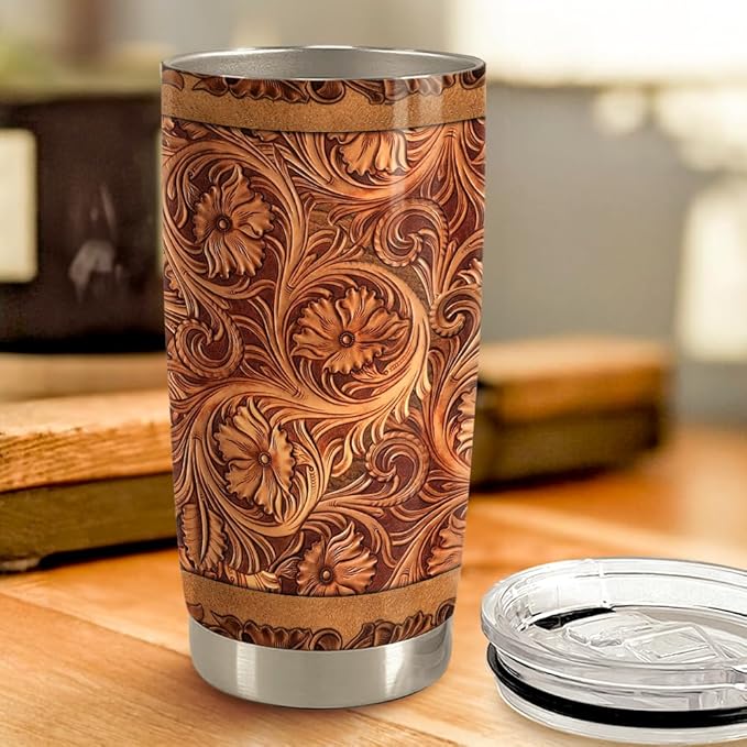 SANDJEST Horse Tumbler 20oz Stainless Steel Insulated Coffee Travel Mug Cup for Women Girls Men Horse Gifts for Birthday Christmas
