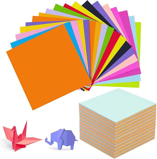 SenseYo 1000 Sheets Origami Paper Kit for Easy Fold Paper Beginner, 20 Colors 4 Inch x 4 Inch