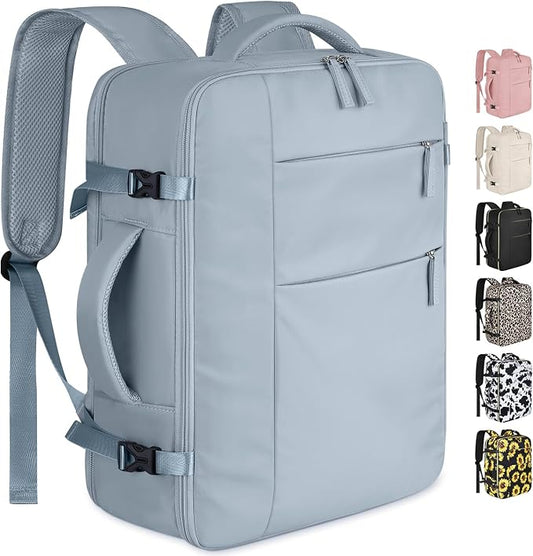Capolo Travel Backpack for Women Men Waterproof Laptop Backpack Airlines Approved Carry On Backpack Bag Computer Bookbag for Business, Work, Traveling Fits 15.6 Inch Laptop(Blue)
