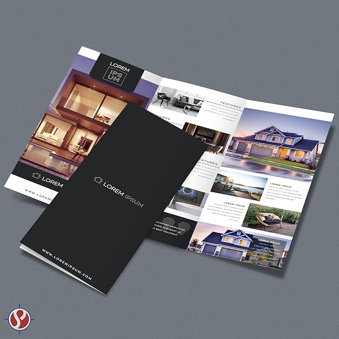 Blank Bright White Tri-Fold Brochure Card Stock, 3 Panel Brochure for Restaurant Menus, Business Flyers and Pamphlets | 8.5” x 11” | 80lb (216gsm) Cardstock | 50 per Pack