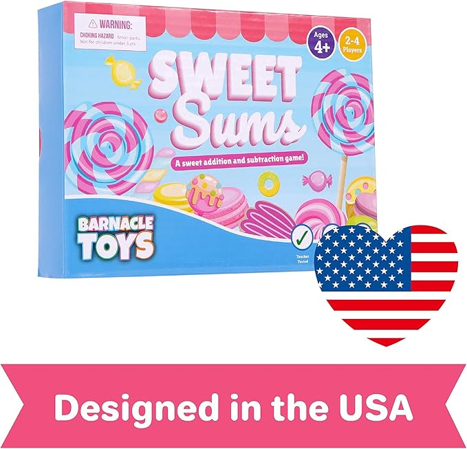 Sweet Sums | Kindergarten Addition & Subtraction Math Games for Kids Ages 4-8 | Math Manipulatives