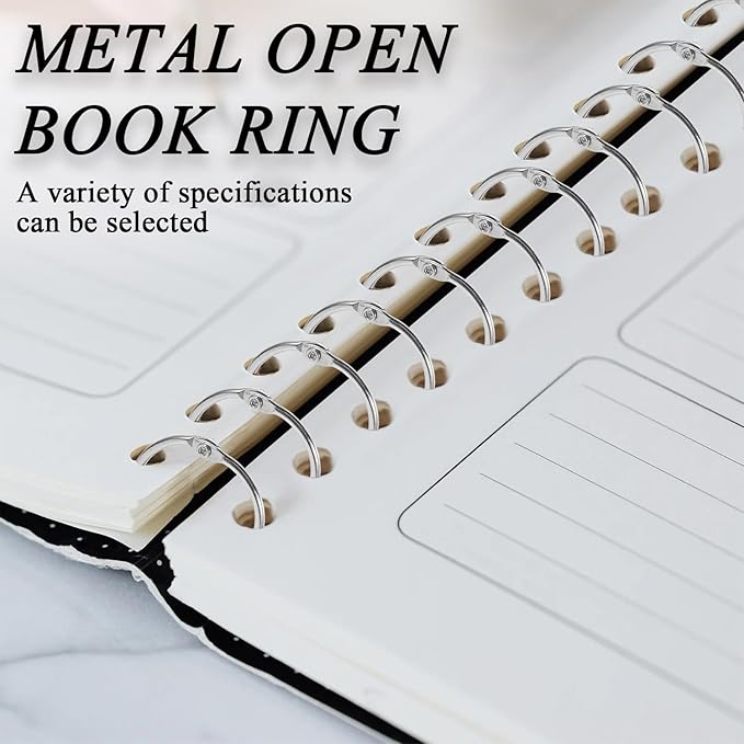15 Pack 2-1/2 Inch Large Loose Leaf Binder Rings Metal O Ring Paper Book Rings for Flash Card, Key Chain Ring, Home, Office, School, Silver, 2.5"(63mm)