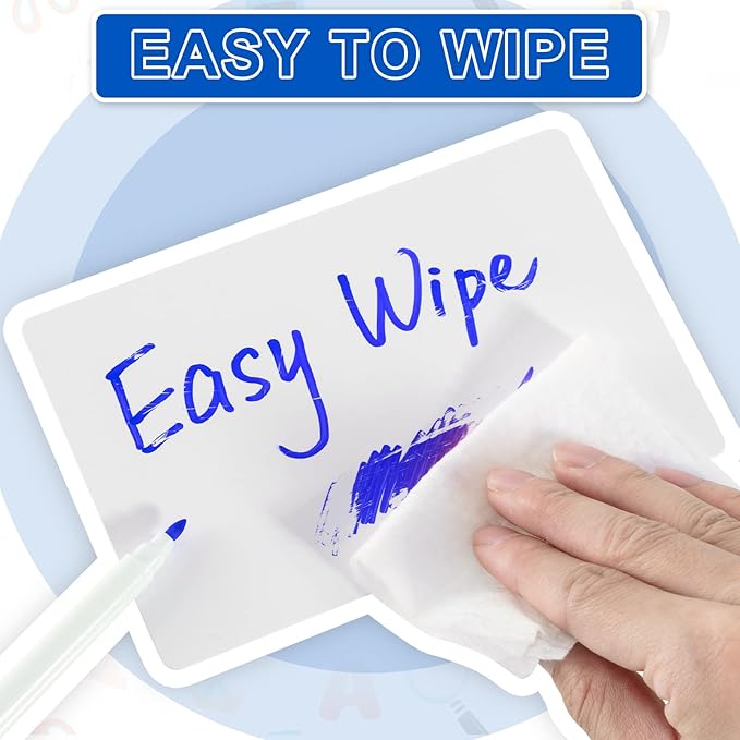 Harloon 100 Pcs Dry Erase Index Cards 3 x 5 Inch Laminated Reusable Dry Erase Note Cards Sheets for Office Home Housework to Do List(White)