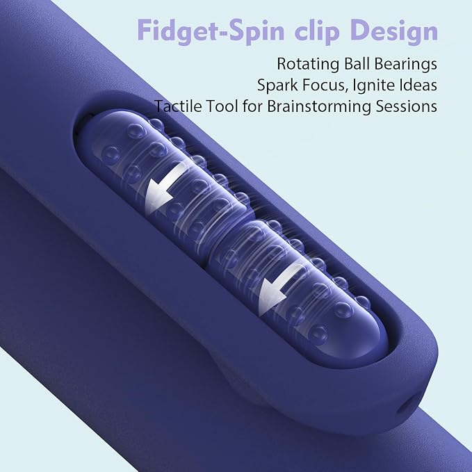 Hiacry 8 Pcs Gel Pens - 0.7mm Fine Point Quick-Dry Blue Ink Fidget Pens | Smooth Writing Pens, No Bleed, No Smear, Note Taking Journaling, School Office Supplies for Men & Women (Vintage 8Pcs)