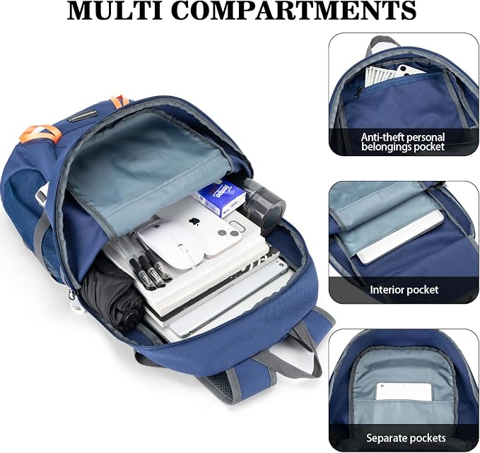 BAGPARKK 35L Ultra Lightweight Foldable Packable Hiking Backpack | Travel Backpack, Survival Whistle, Water-Resistant, Camping Daypack, Outdoor Sports, 0.88 pounds, Men & Women