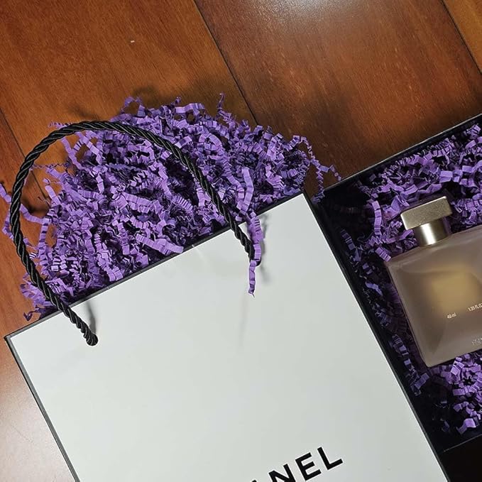 GoooodGift - 3 oz - Purple - Crinkle Cut Paper Shred Filler for Gift Wrapping, Gift Box Stuffing Birthdays, Basket Filling Mother's Day Christmas