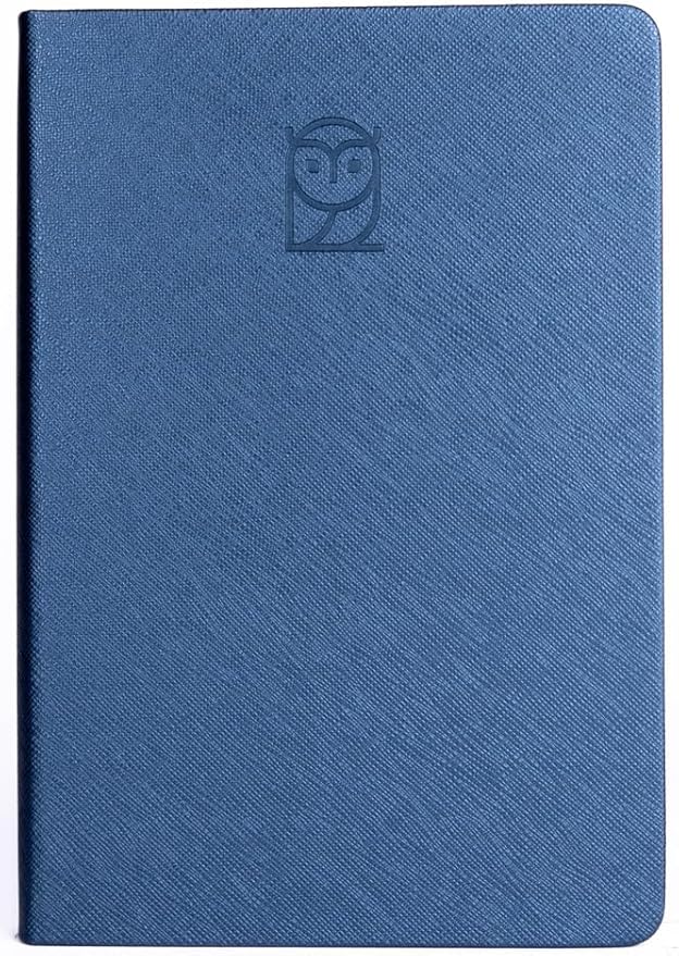 Wyze Planner Undated Daily Planner – 6-Month A5 Productivity Organizer with Full Page Per Day, ADHD Friendly, Hourly Schedule, Goal Setting, Habit Tracker, Weekly & Monthly Pages – Hardcover Time Management Notebook (Blue)