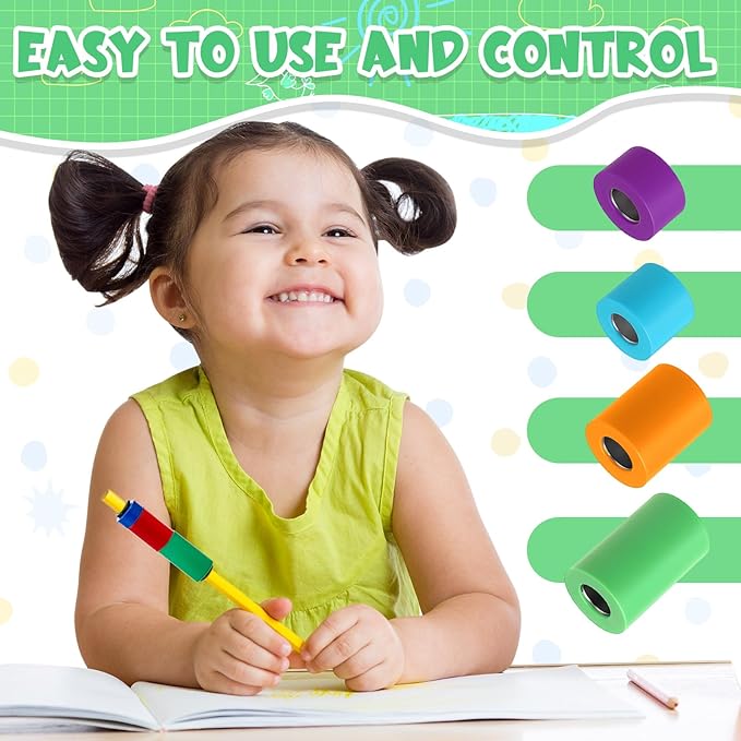 20 Pcs Pencil Weights Handwriting Aid 0.7/0.5/0.35/0.2 oz Adjustable Weights for Kid, or Special Need Improve Penmanship for Autism, Quivers, or Fine Motor Skill Disability(Soothing Tones)