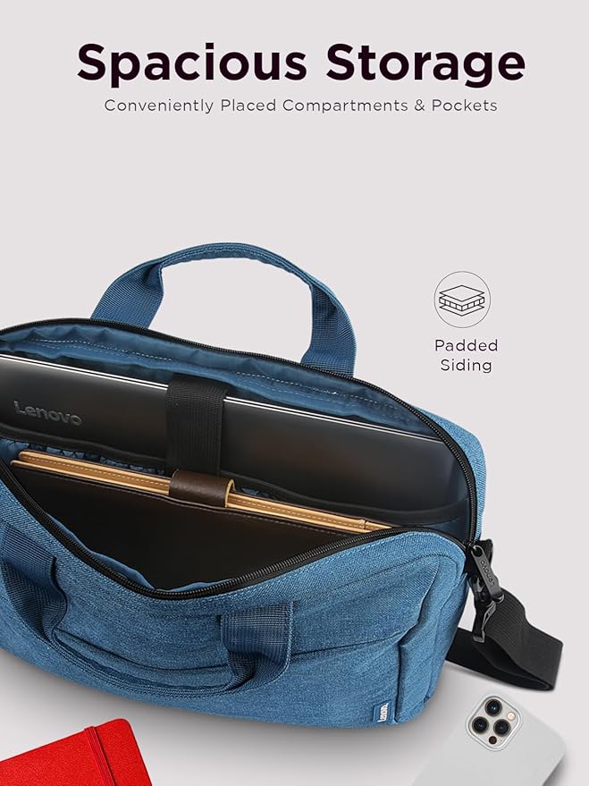 Lenovo Laptop Carrying Case T210, 15.6-Inch Laptop and Tablet, Sleek Design, Durable and Water-Repellent Fabric