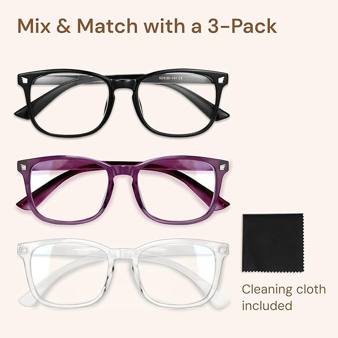 Gaoye Stylish Eyewear Frame Accessories - Blue Light Glasses for Woman - Computer Glasses for Blue Light Blocking