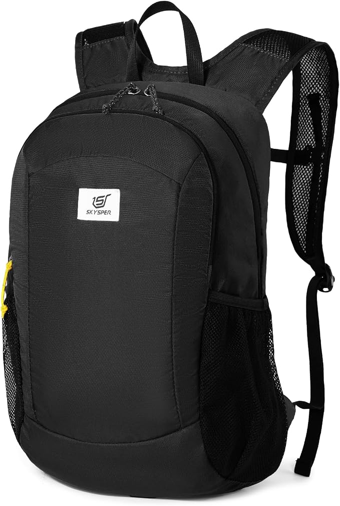SKYSPER Hiking Backpack Ultralight Packable RFID Travel Daypack Small Nylon Stuff Pack 16L Outdoor Bag for Women Men