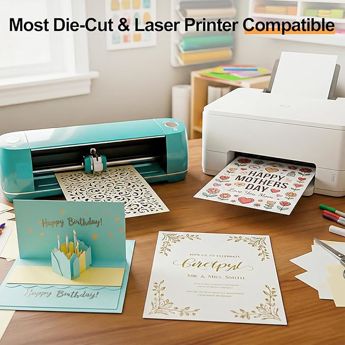 800-Sheets Colored Cardstock for Crafts: 50 Colors, 8.5" x 11", 65lb/180gsm, Colored Paper for Kids School Supplies, Party Decorations, DIY Crafts,for cri·cut Cutting