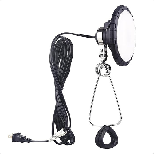 [ETL Listed] Cable Matters Portable LED Clamp Light for Workshop, Clamp On Light (LED Work Lamp) with 6 feet Cord, 800 Lumens, 9.5Watts, 5000K Daylight