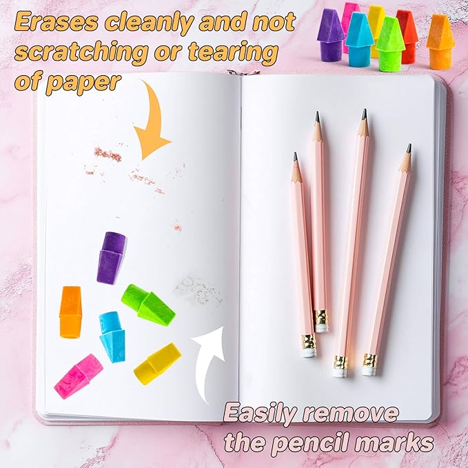 Cap Erasers for Pencils Pulk - 150 Pack Pencil Top Erasers Sukh Pencil Cap Erasers Toppers for Kids Latex Free Assorted Colors School Erasers Caps for Teachers Sudents Classroom Home and Office