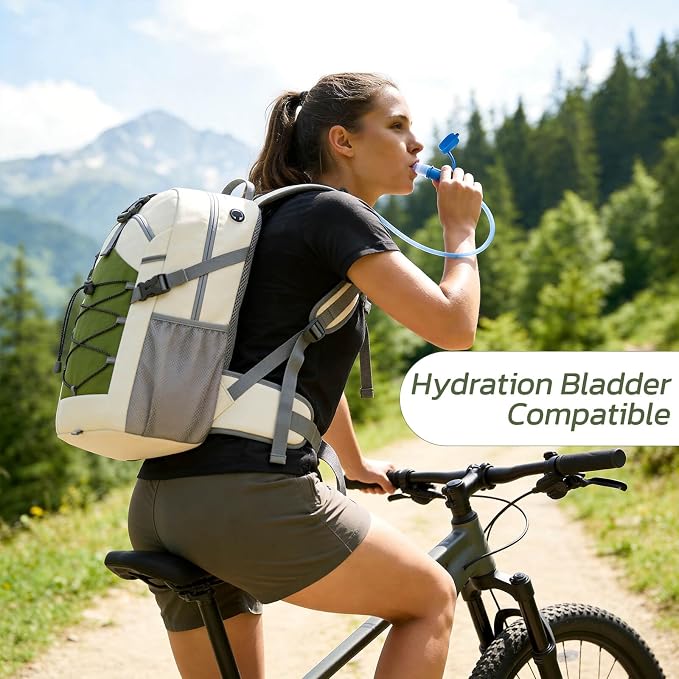 TILYMOL 30L Hiking Travel Backpack for Men Women with Hydration System | Lightweight Waterproof Outdoor Camping Backpack/Day Pack, Hiking Daypack for Hiking, Travel, Sports, Running, Biking