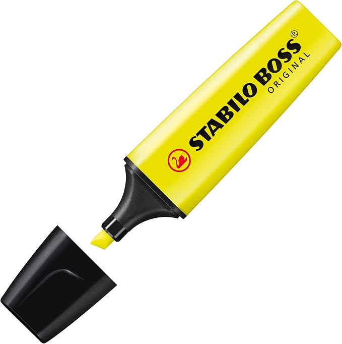 STABILO Highlighter BOSS ORIGINAL - Pack of 6 - Assorted Colors | Pack of 6 - Assorted Colours