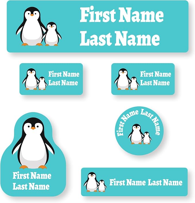 Personalized Daycare Name Labels for Kids (71 Labels) - Custom Durable Waterproof Name Stickers for Clothing Tags, Water Bottles, Lunch Boxes, and School Supplies - Dishwasher, Washer