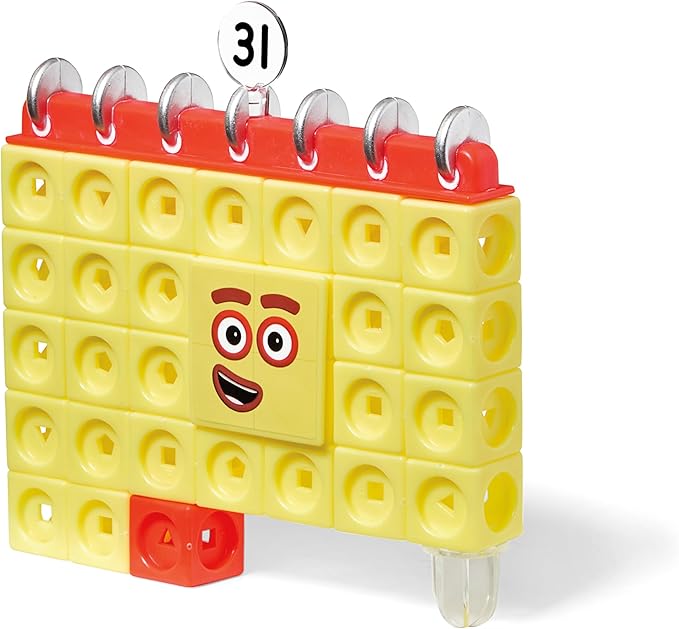 hand2mind Numberblocks 31-40 MathLink Cubes Activity Set - Learn Numbers & Early Math Skills, Preschool and Kindergarten Learning Activities, Educational Toys for Kids, Counting Math Manipulatives