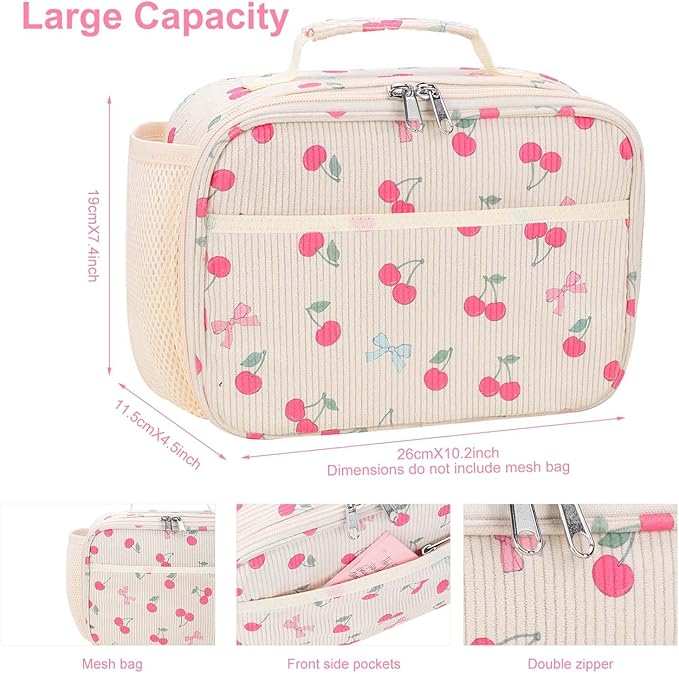 RHCPFOVR Kids Lunch Bag - Insulated Lunch Box for Boys Girls,Washable Lunch Bag and Reusable Toddler Leak-proof Lunchbox for School and Daycare