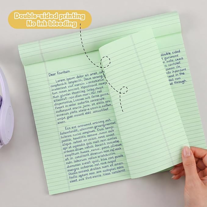 Thboxes 5 Pack Wide Legal Pads, 11 x 9.5 in Landscape Note Pads, 150 Sheets
