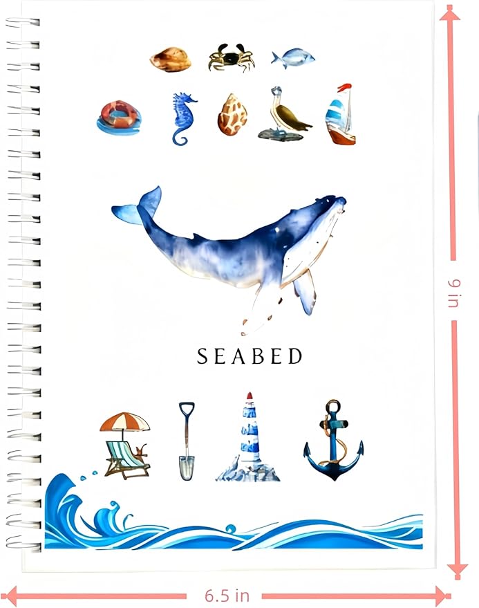 36 Colors Watercolor Book With Paint，Beginner Watercolor Workbook Kit, Watercolors Workbook (Underwater -36 colors)