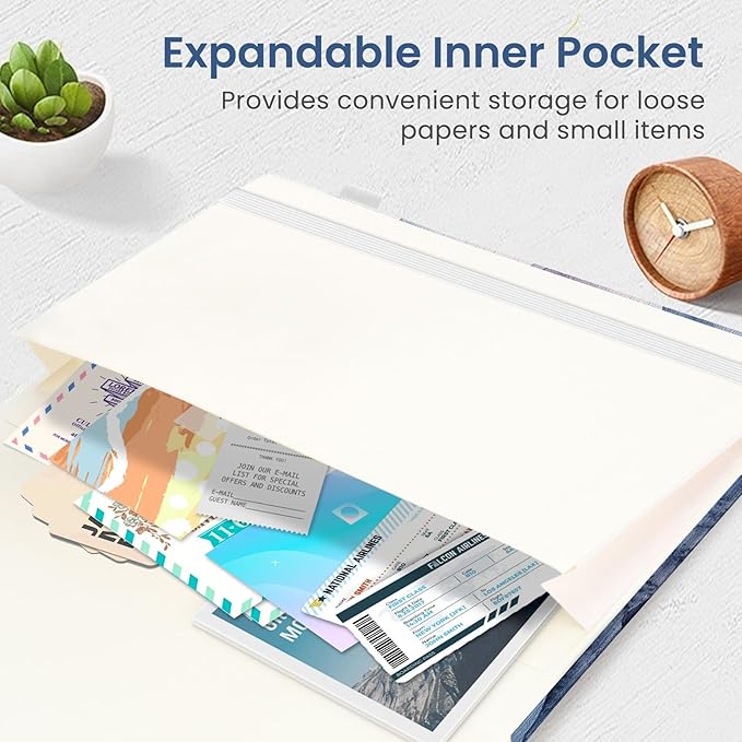 Taja Pretty Dotted Journal for Women, Aesthetic Cute Hardcover Leather Journal for Writing, A5 Journaling Notebook for Work & Sketch, Perfect for Office School Home, 160 Pages, Distant Peak