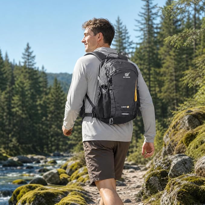 SKYSPER Small Hiking Backpack, 20L Lightweight Travel Backpacks Hiking Daypack Rucksack Women Men for Trekking Backpacking Outdoor Sports