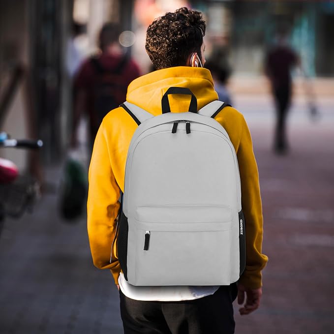 ZUBOND Unisex Backpack for School & Travel - Lightweight Laptop Backpack Fits 17.3 Inch Notebook, Water Bottle Pocket - Ideal for Teens, College Students, Adults