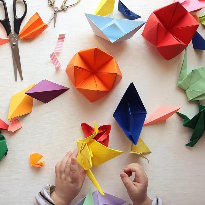 300 Sheets 6" Square Origami Paper, 20 Colors Origami Paper 6x6, Double Sided Color Origami Papers for Beginner, OrigamiPaper for Arts and Crafts