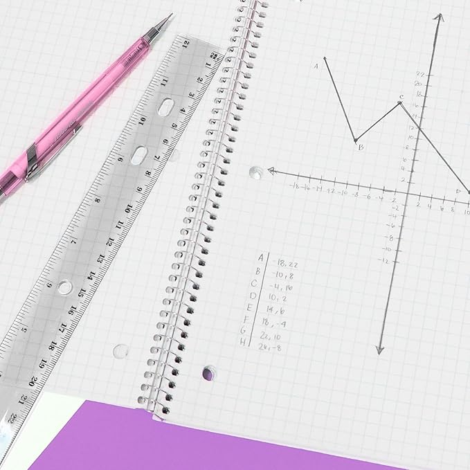 BAZIC Products Plastic Clear Rulers 12 inch (30cm), Inches Centimeter Metric Ruler Measuring Long Ruler, Straight Edge Ruler for Students School Supplies, 1-Pack