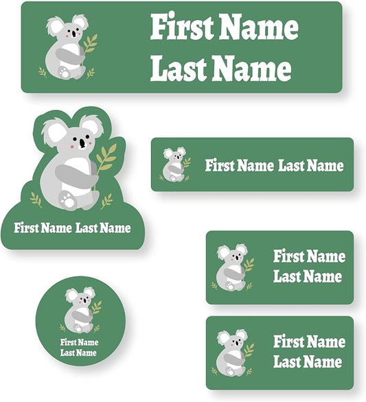 Personalized Daycare Name Labels for Kids (71 Labels) - Custom Durable Waterproof Name Stickers for Clothing Tags, Water Bottles, Lunch Boxes, and School Supplies - Dishwasher, Washer