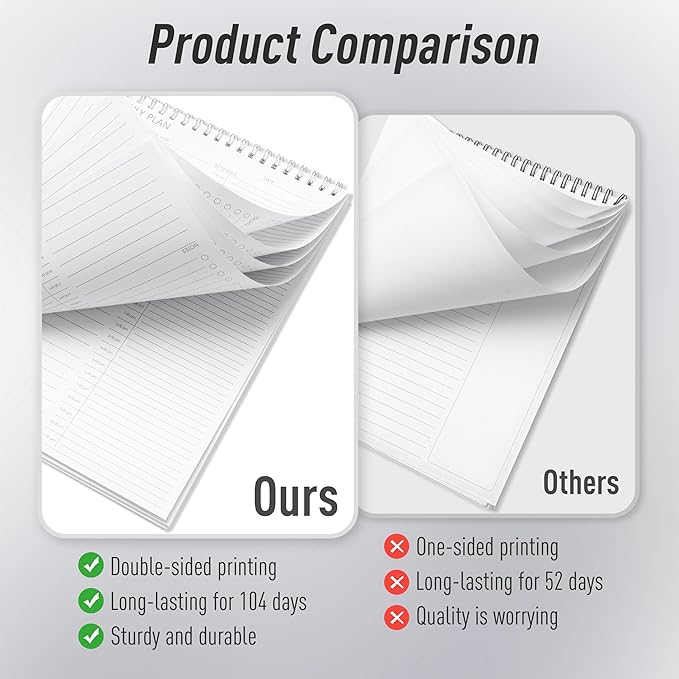 24-Hour Daily Hourly Planner with To-Do List & Priorities - 6.5" x 9.8" Schedule Planner Organizer for Office, School, Family